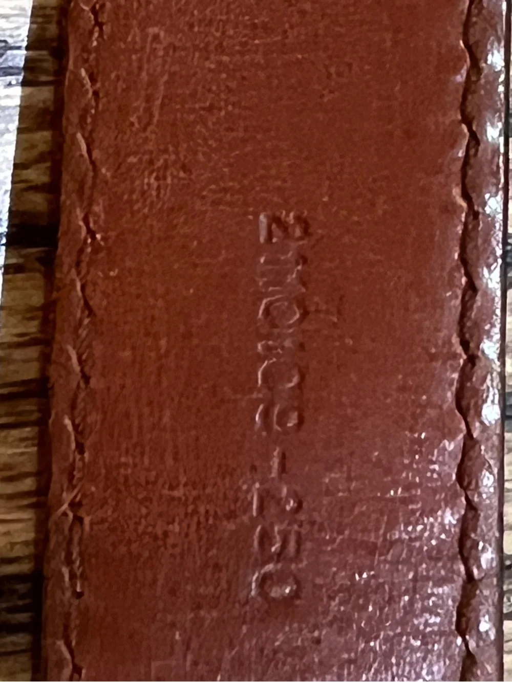 Polo Ralph Lauren Full Grain Leather Belt Saddle Brown Bridle Patina